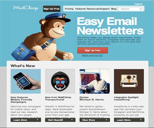 mailchimp email marketing