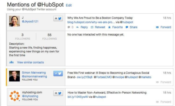 social media monitoring, hubspot social inbox