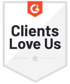 G2 Badge for Clients Love Us
