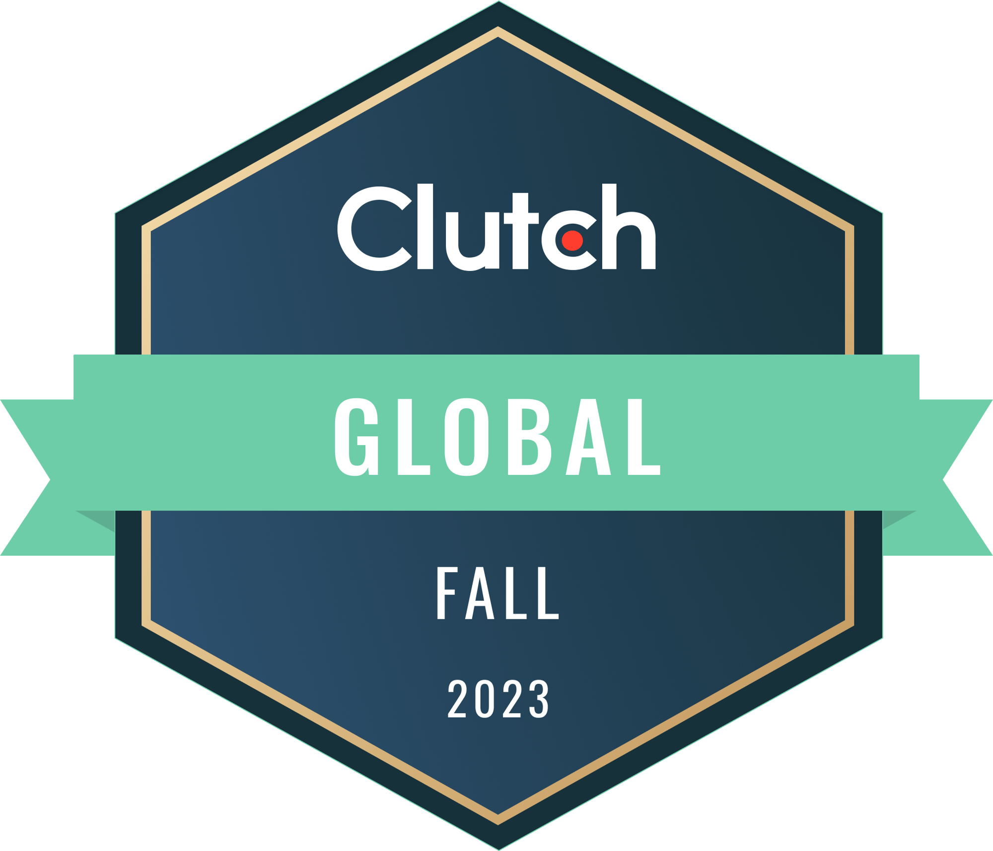 Clutch Global Badge for top B2B companies in Fall 2023