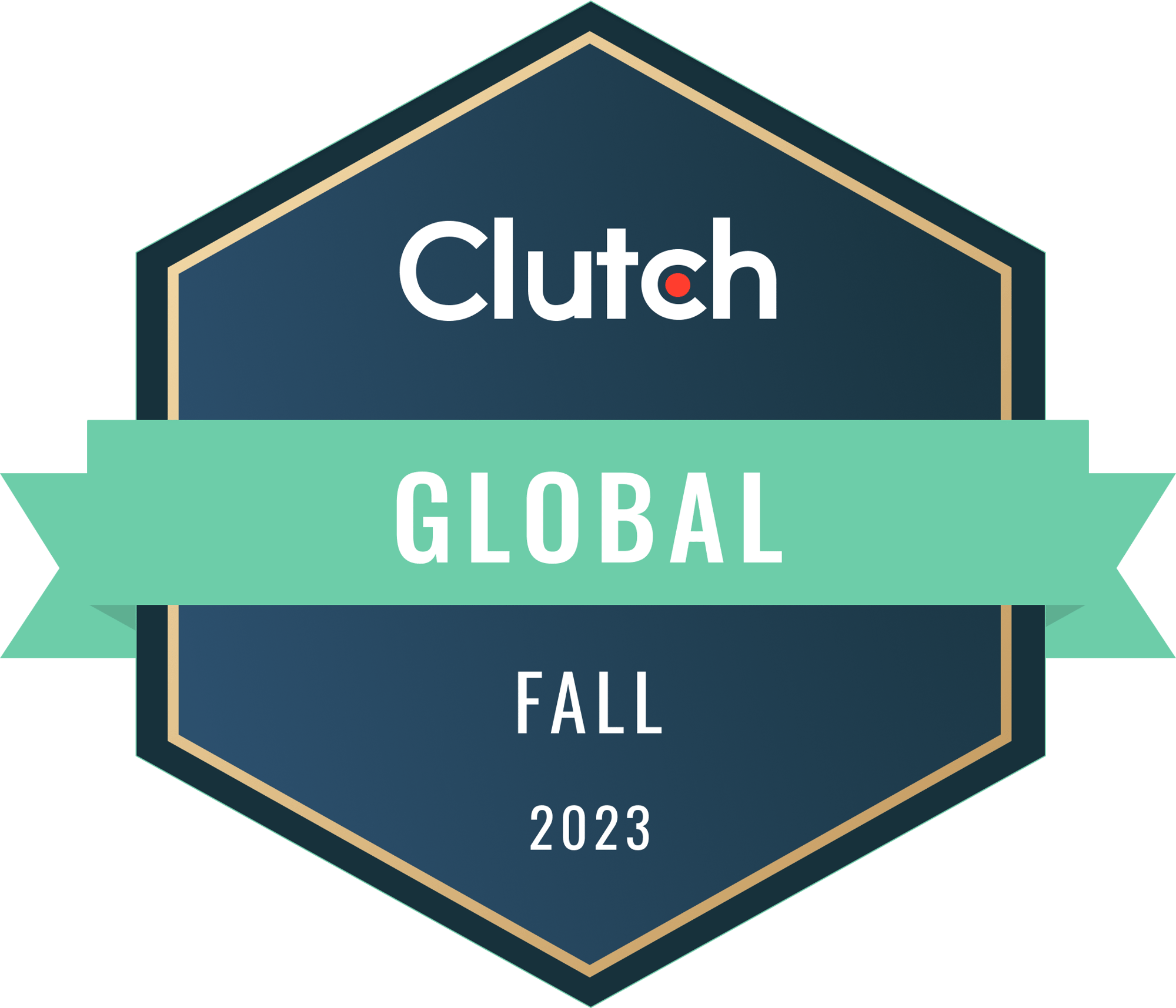 Clutch Global Badge for top B2B companies in Fall 2023