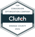 SmartBug earned Clutch Award - Top Conversion Optimization Company in Orange County 2024