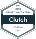 SmartBug earned Clutch Award - Top Email Marketing Company in Corona 2024