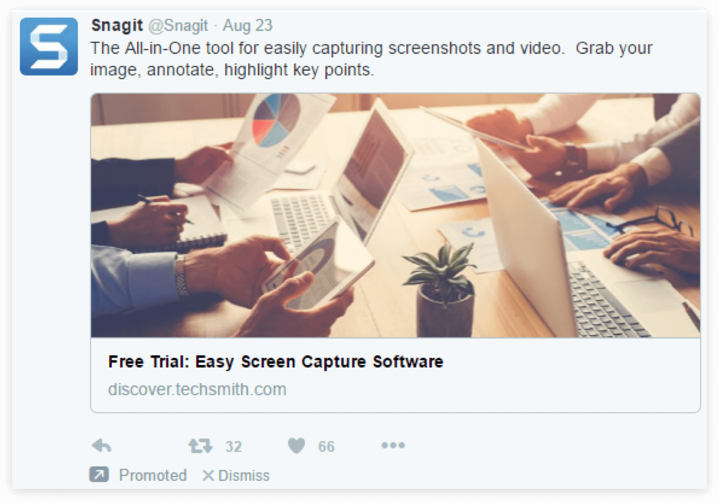 Twitter promoted post