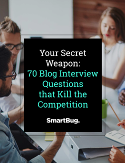 70 Blog Interview Questions that Kill the Competition