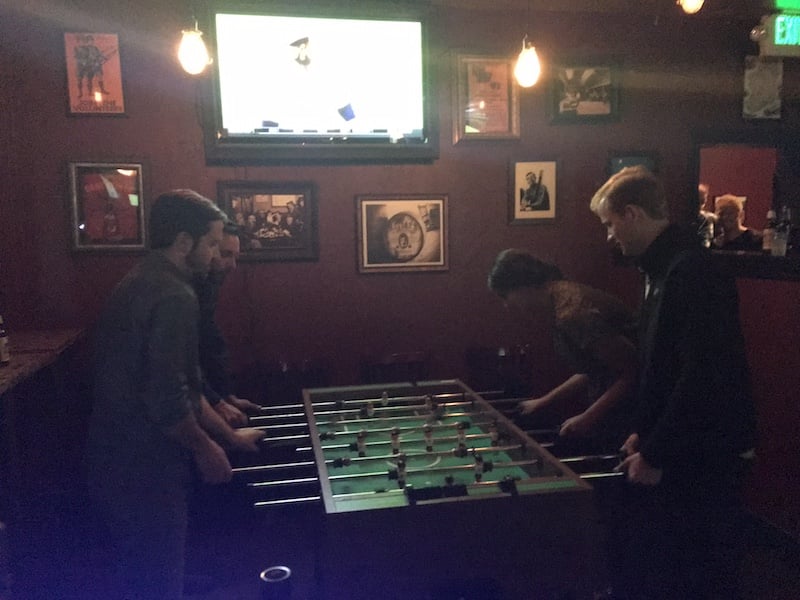 SmartBugs playing fooseball