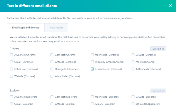 email clients on email clients on email clients