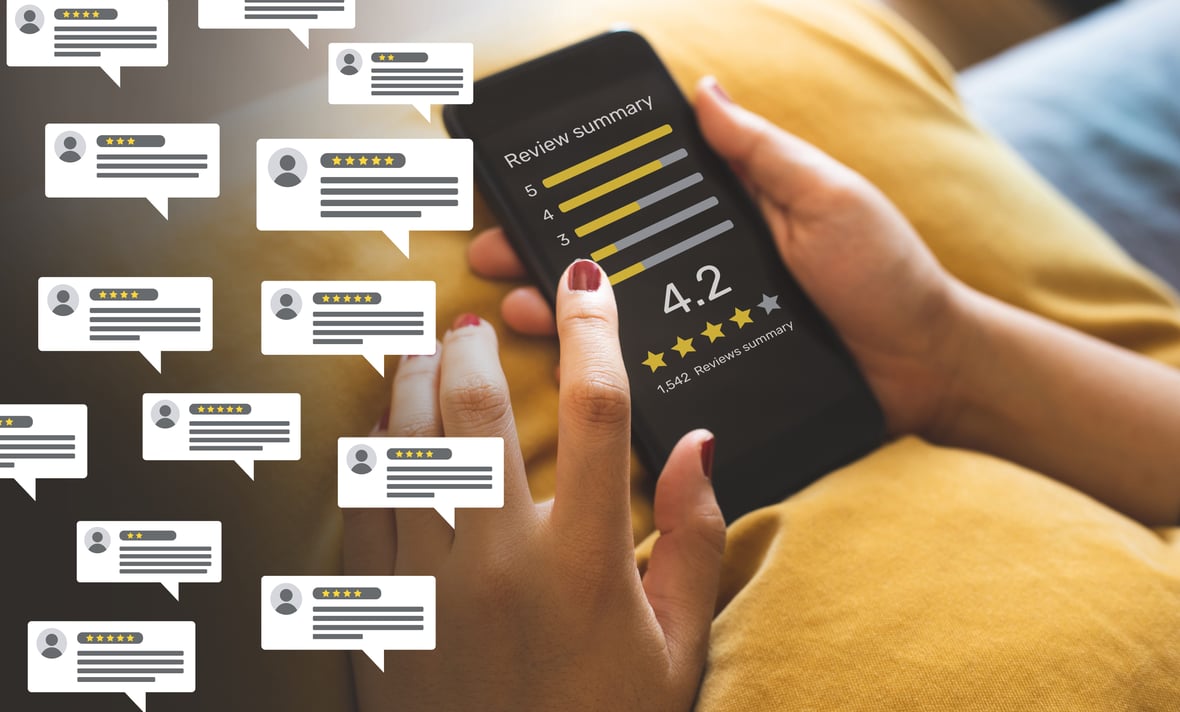 E-Commerce Product Reviews on Mobile