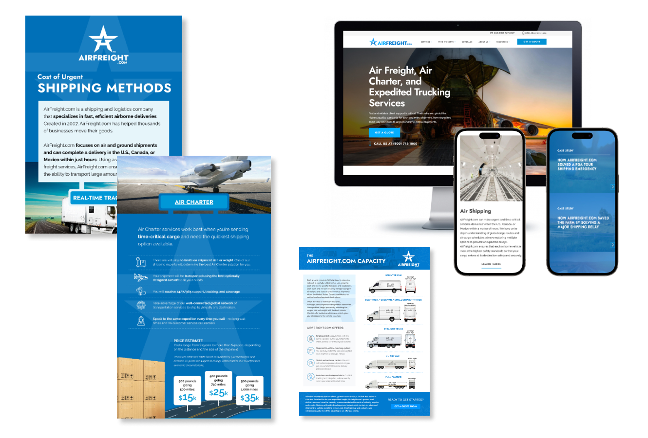 AirFreight.com Brand Collateral