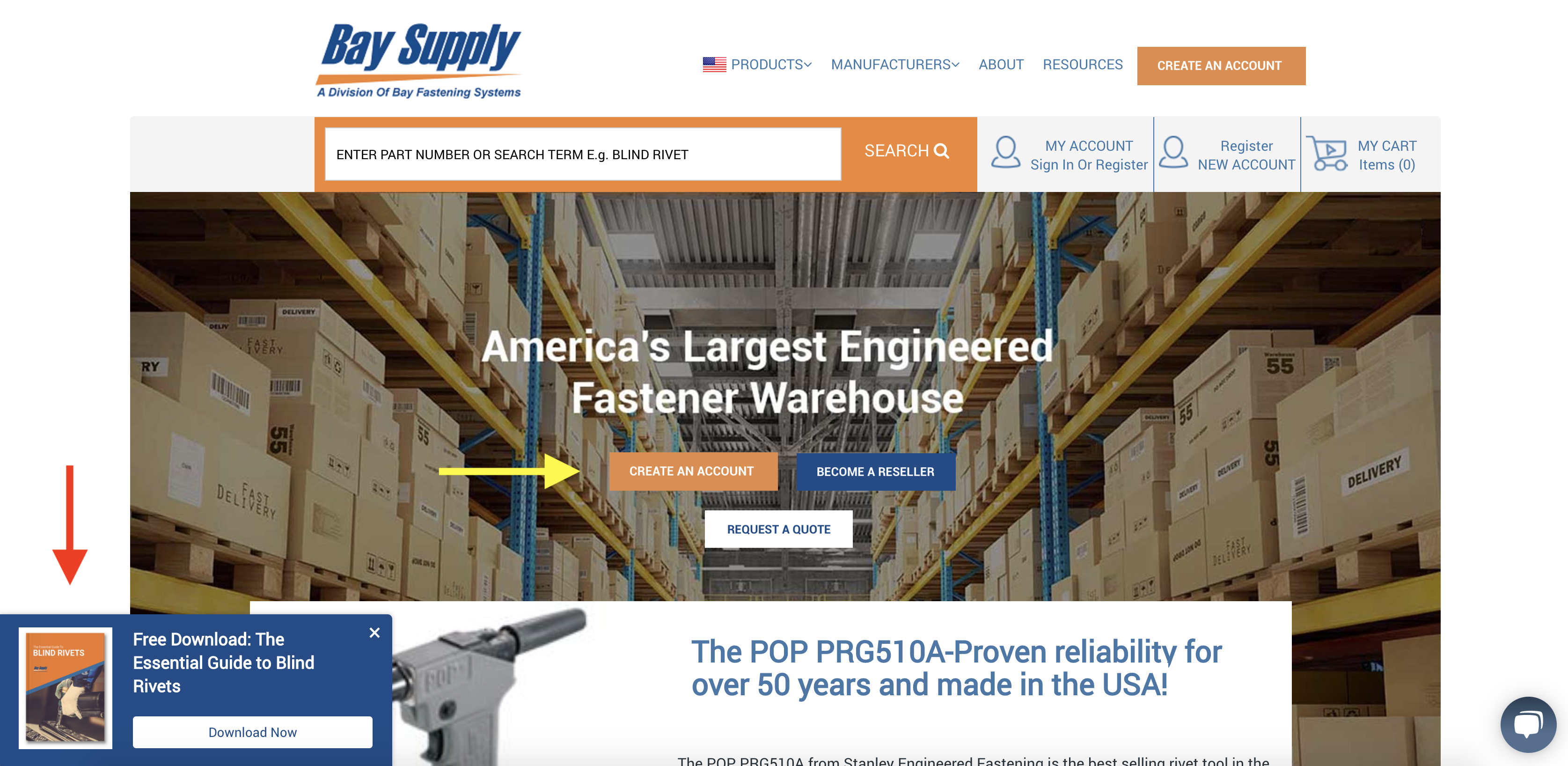 Bay Supply Manufacturing CTAs