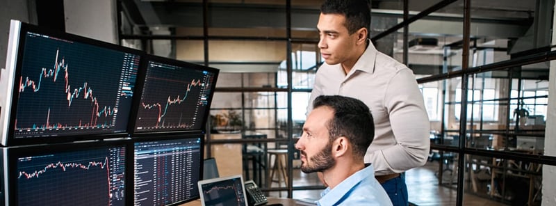 Colleagues deciphering data from data visualization tools