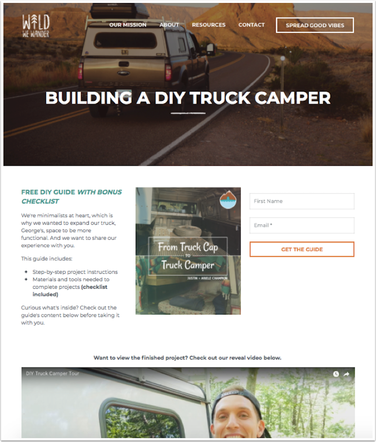 Wild We Wander - Building a DIY truck camper