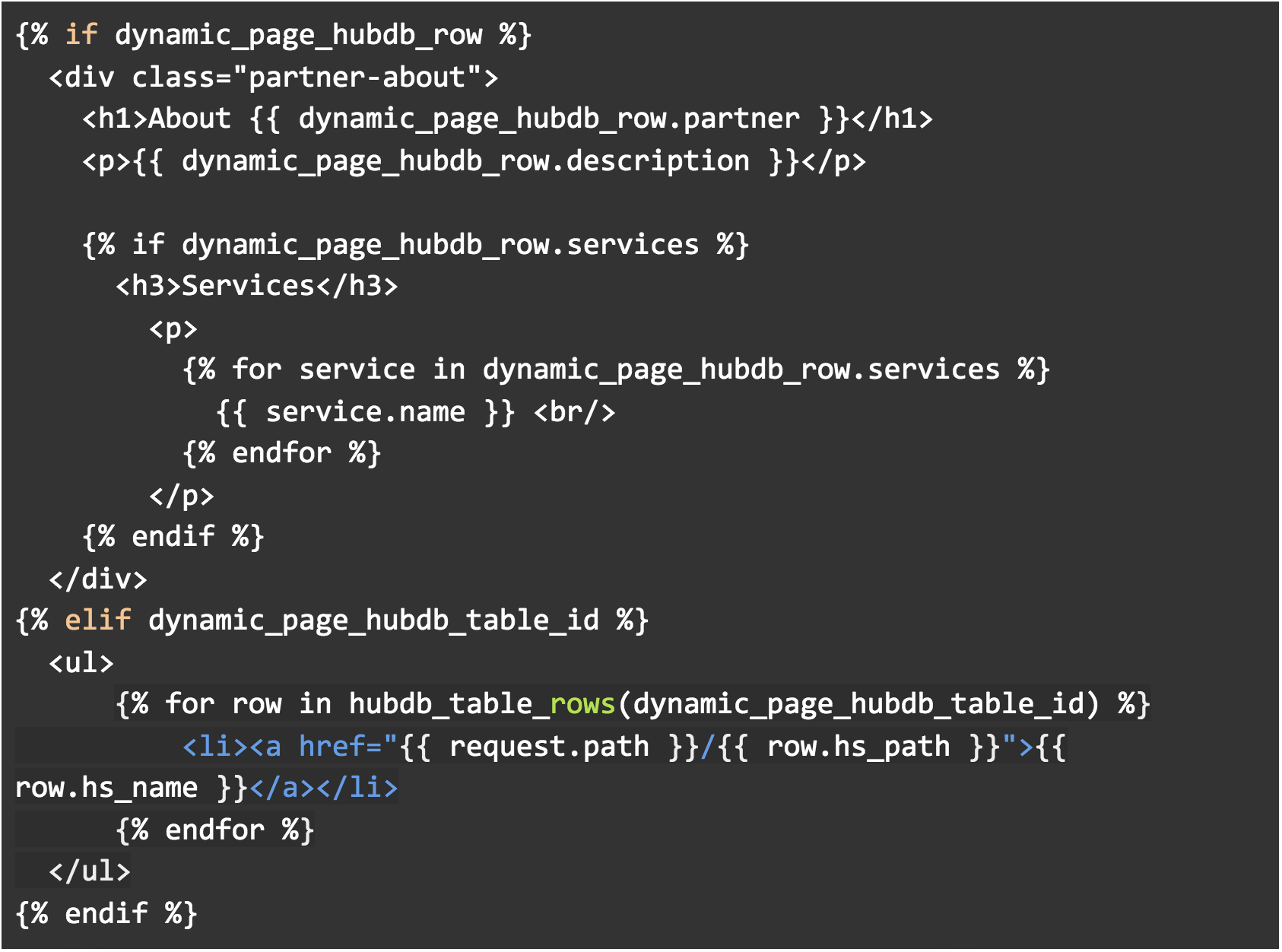 Dynamic page using HubDB table