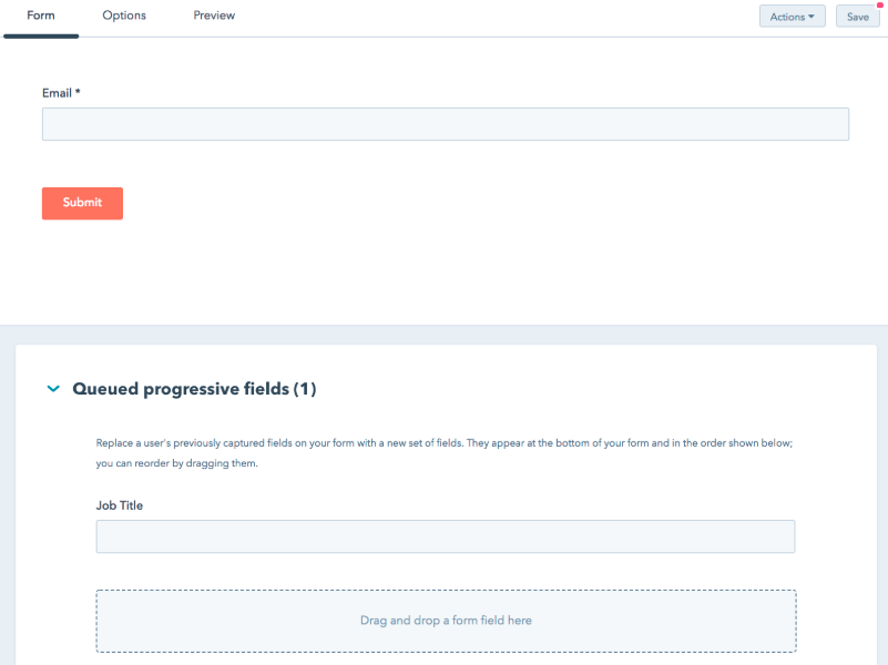 progressive profiling within HubSpot