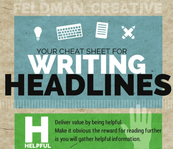 Your cheat sheet for writing headlines via Feldman Creative