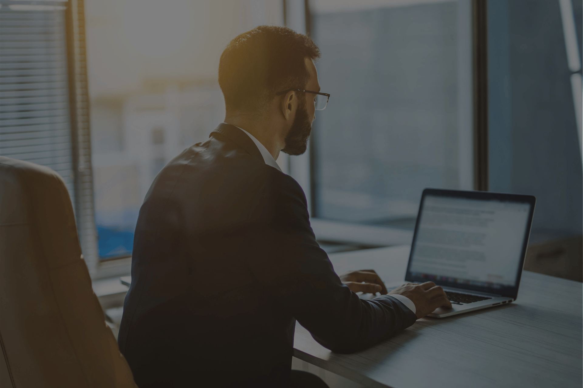 man writing blog intro