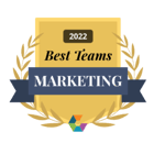 Comparably 2022 Best Teams Marketing award