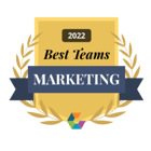 Comparably 2022 Best Teams Marketing award