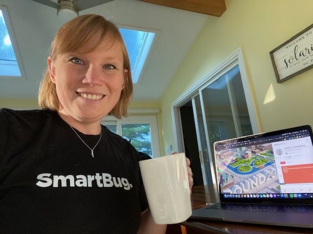 SmartBug with a coffee