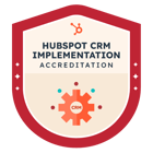 CRM Implementation HubSpot Accreditation Badge
