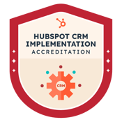 CRM Implementation HubSpot Accreditation Badge