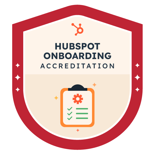 Badge d'accréditation HubSpot Onboarding