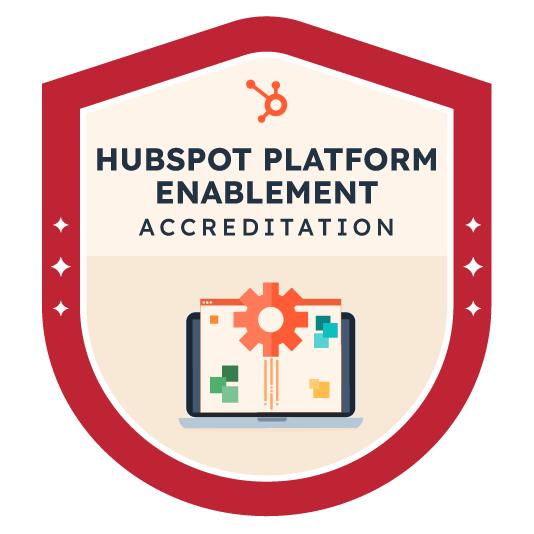 Plateforme Enablement HubSpot Accreditation Badge