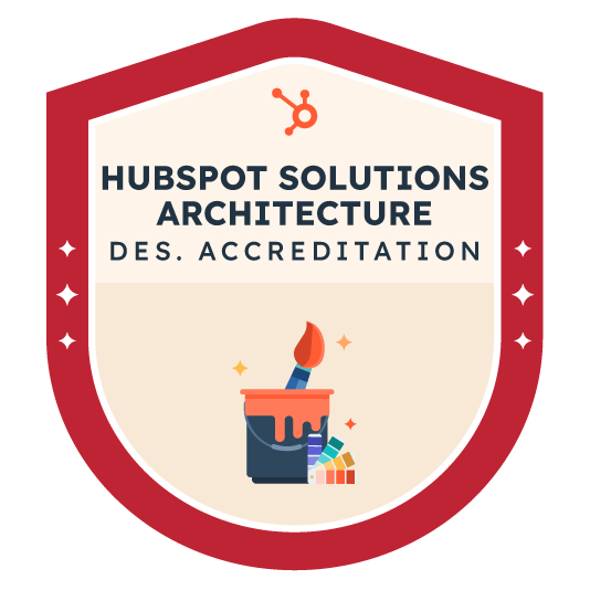 Solutions Architecture Design HubSpot Accreditation Badge