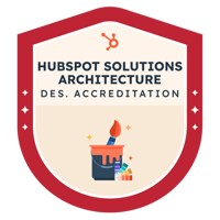 Solutions Architecture Design HubSpot Accreditation Badge