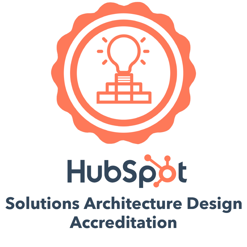 Solutions Architecture Design HubSpot Accreditation Badge