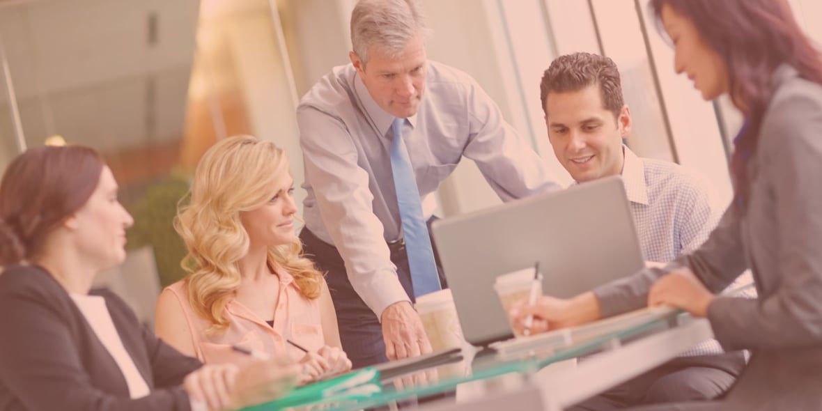 men looking at computer