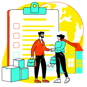 V2 Manufacturing Relationship Management and Sales Icon