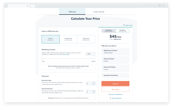 calculate your price