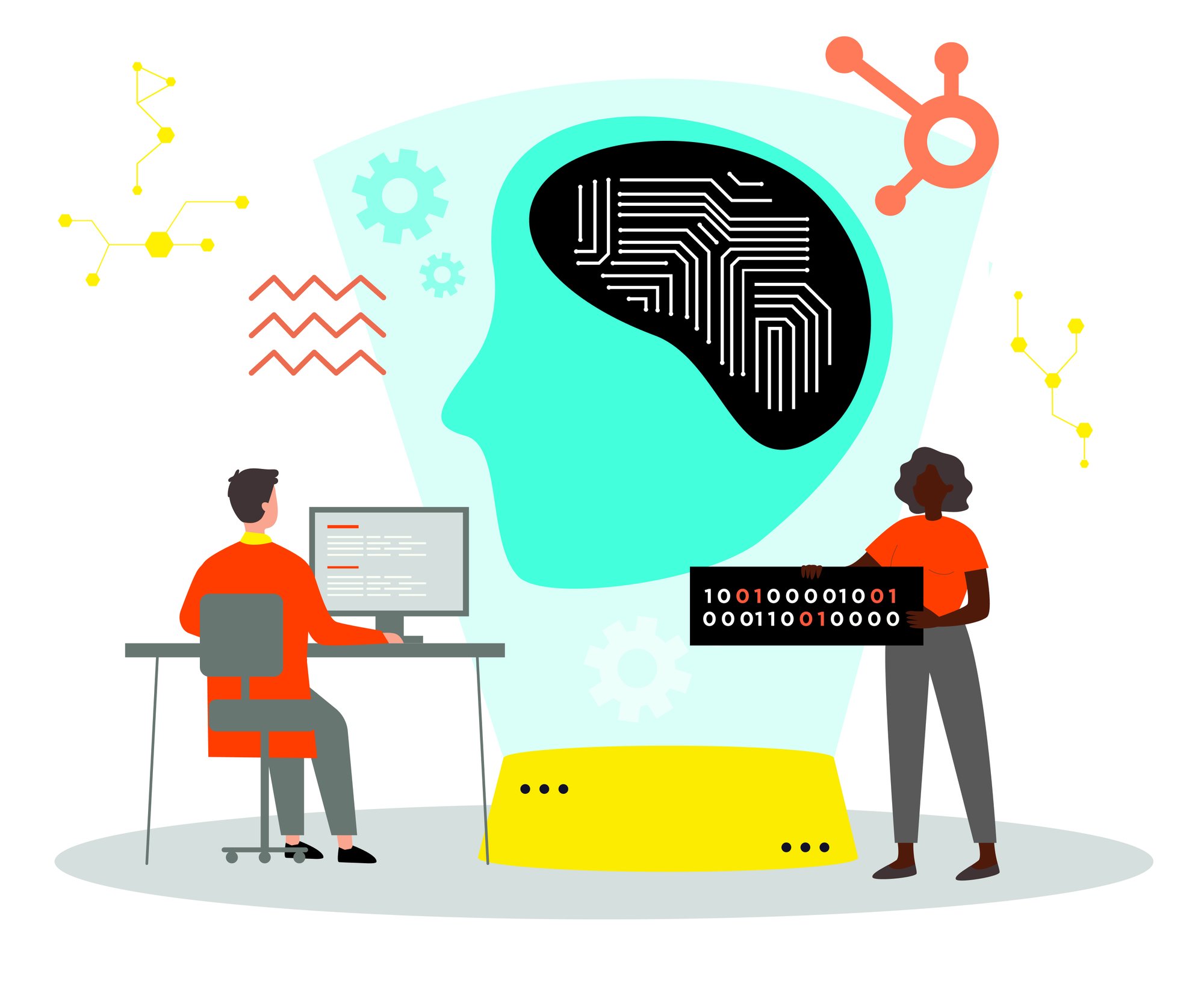 AI-illustration-HubSpo - Harnessing AI in HubSpot