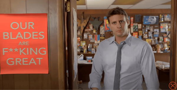 Man standing in office with cool decor