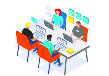 SB-graphic-library_SB-graphic-desk-employees-working