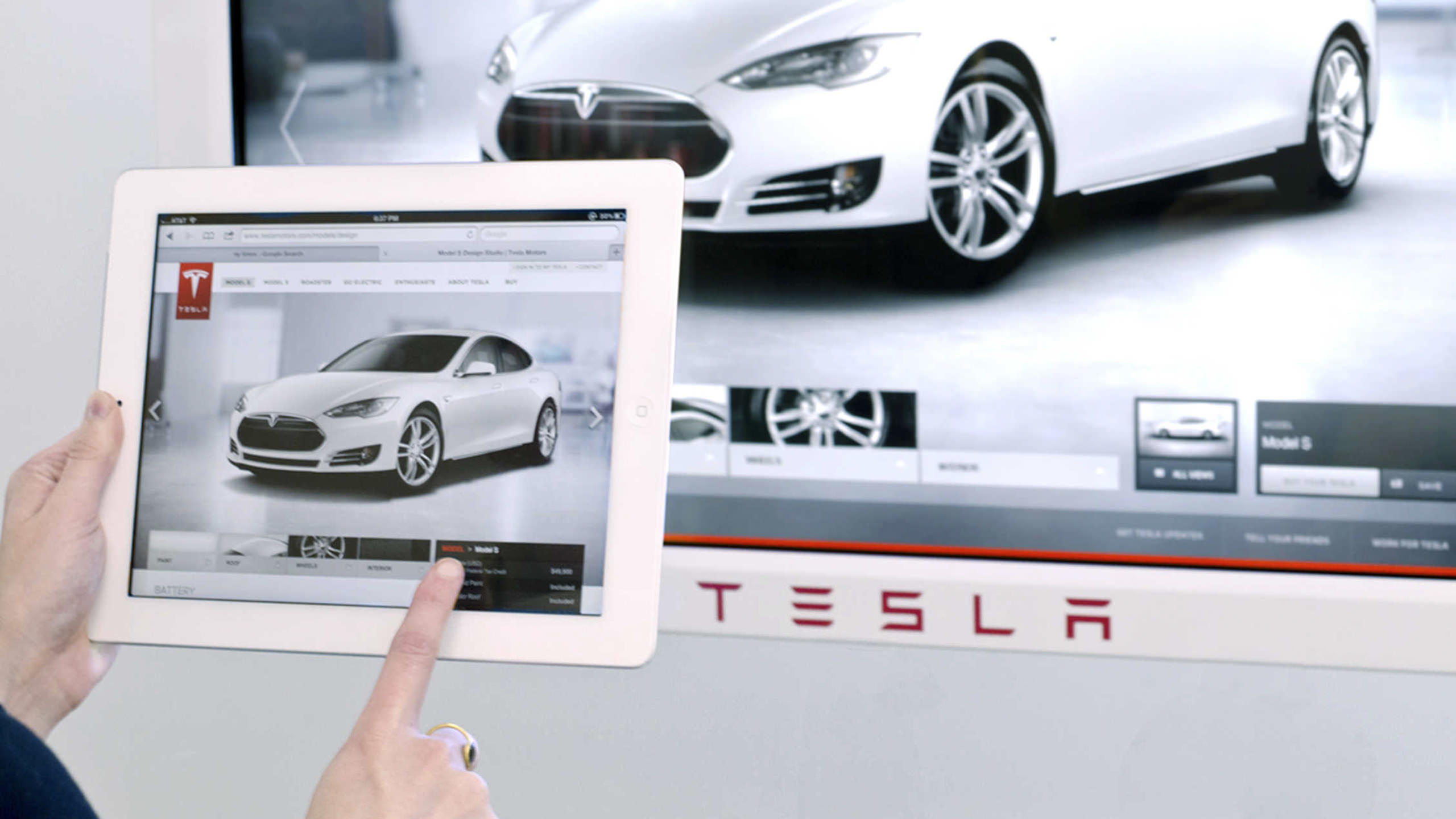 Tesla Interactive Tablets Example