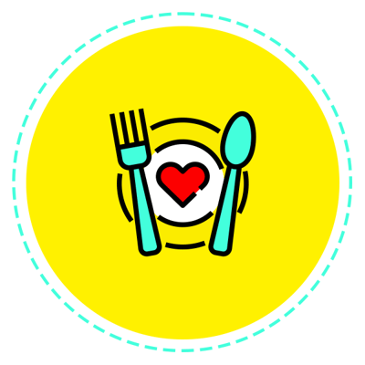 Plate and fork icon