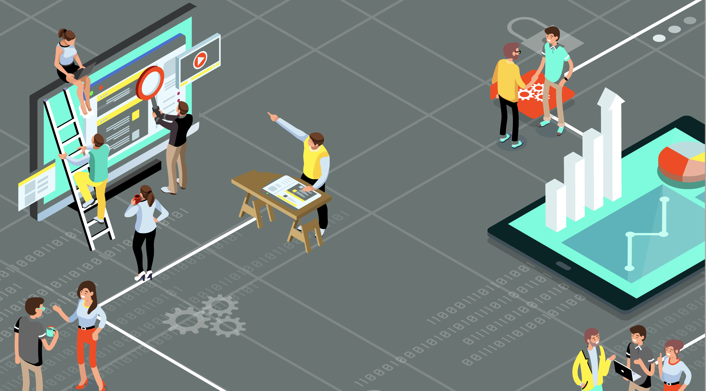 illustration of a workplace environment
