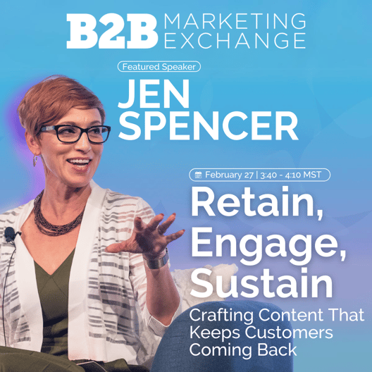 Jen Spencer speaking at B2BMX West 2024