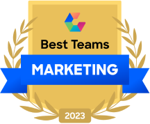 Logo for Comparably's Best Teams Marketing 2023 Award