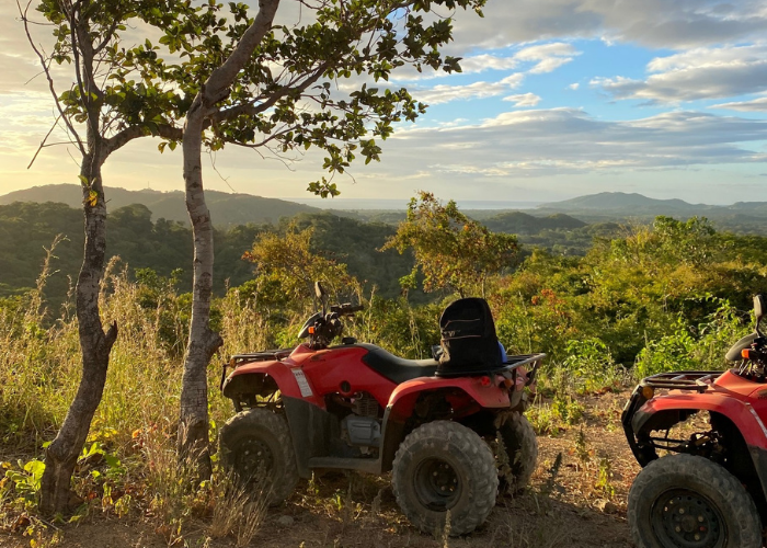 ATVs on a mountain in Costa Rica