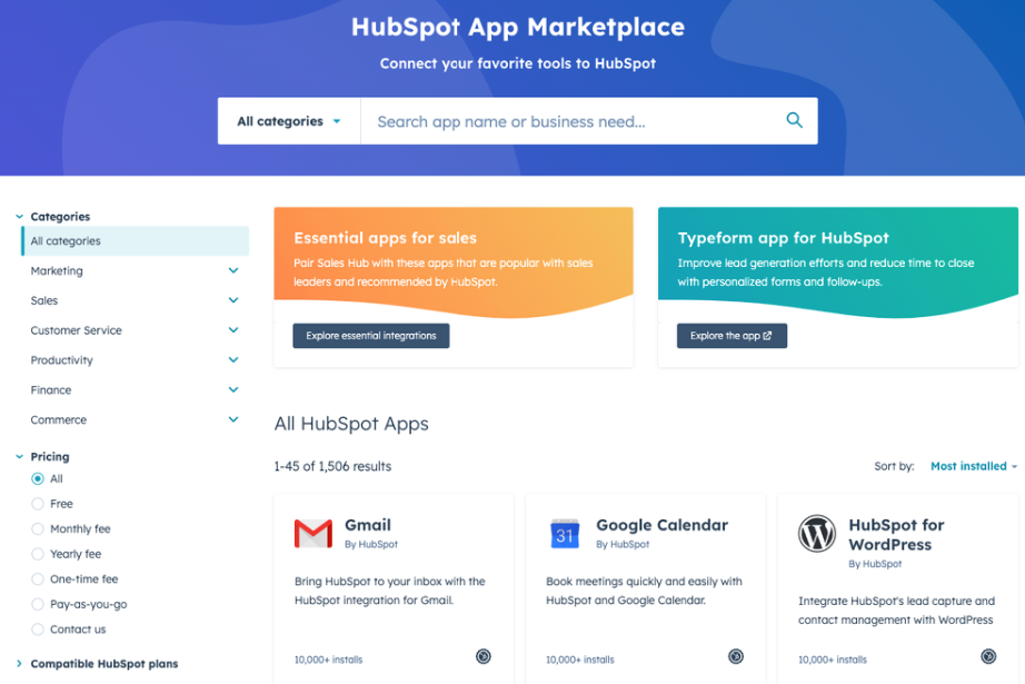 Jan2024 HubSpot Update - App Marketplace update