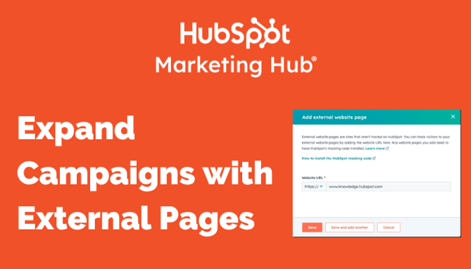 HubSpot Update - Expand campaigns with external pages
