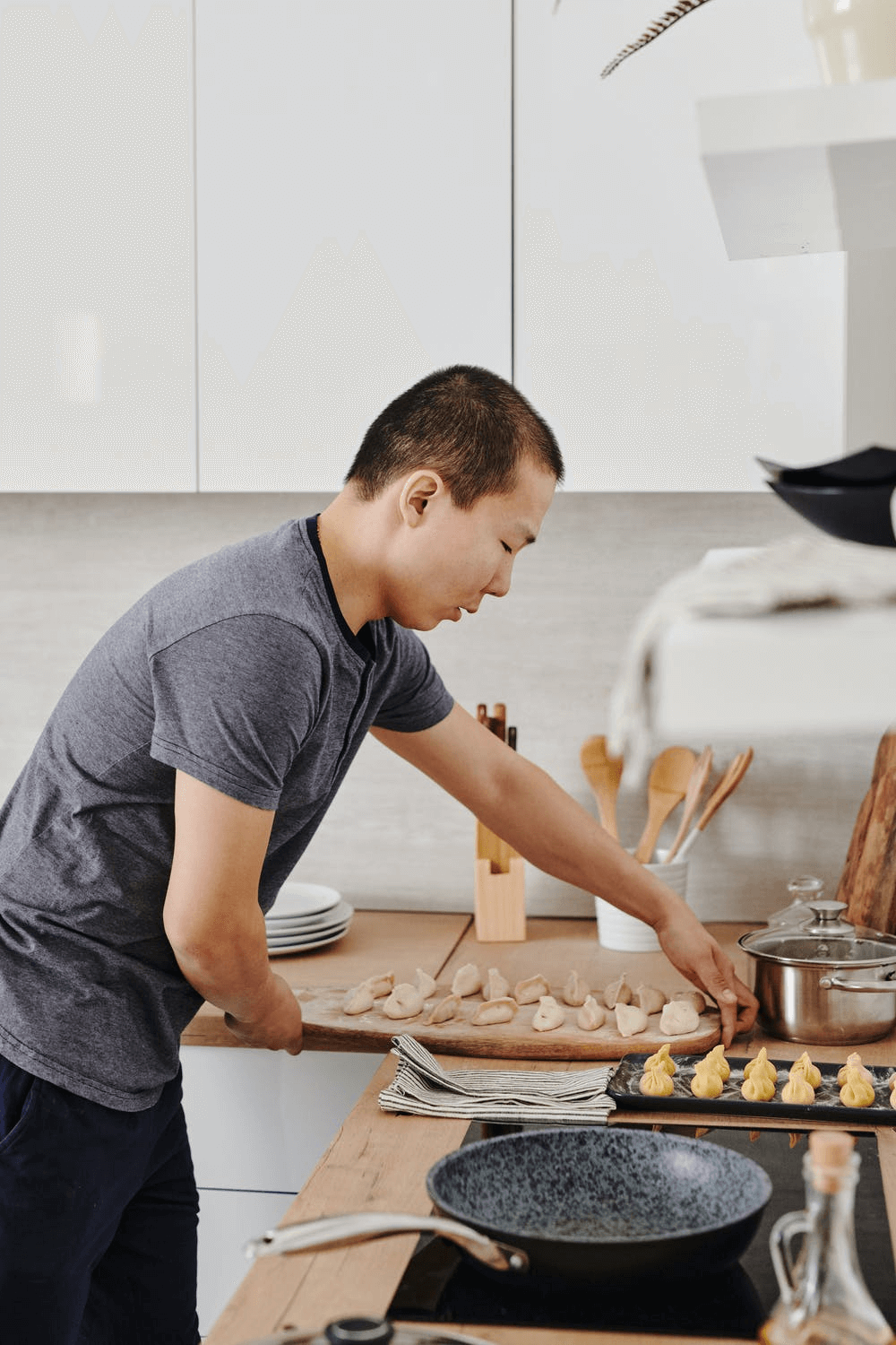 Chinese cook at the kitchen