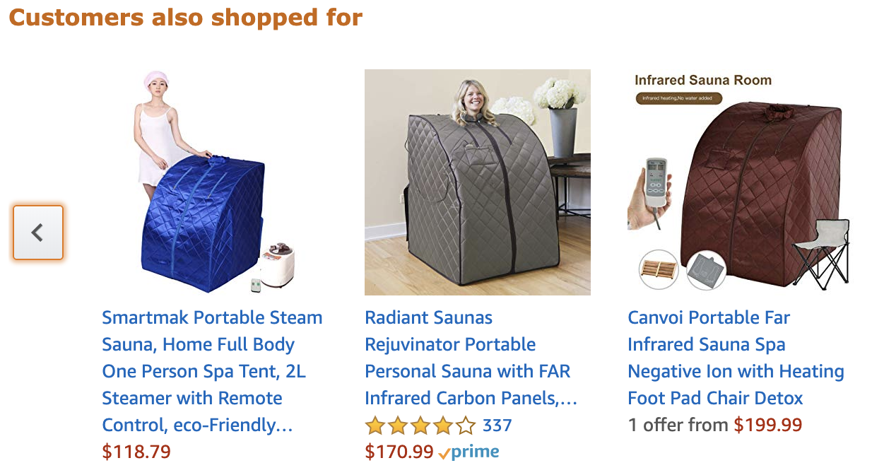 amazon suggested products