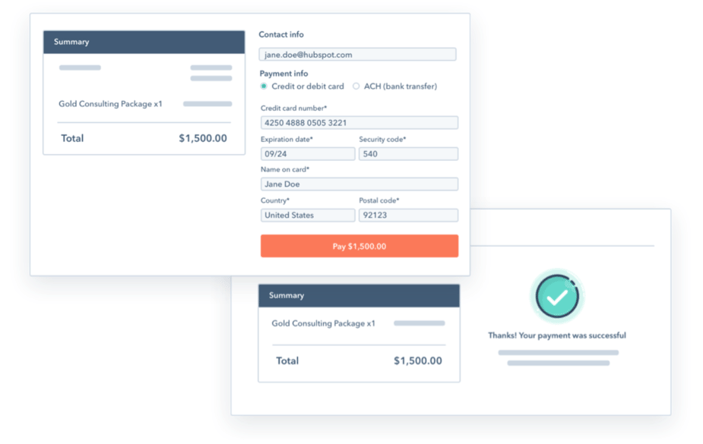 HubSpot Payment Link Example