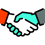shaking hands icon