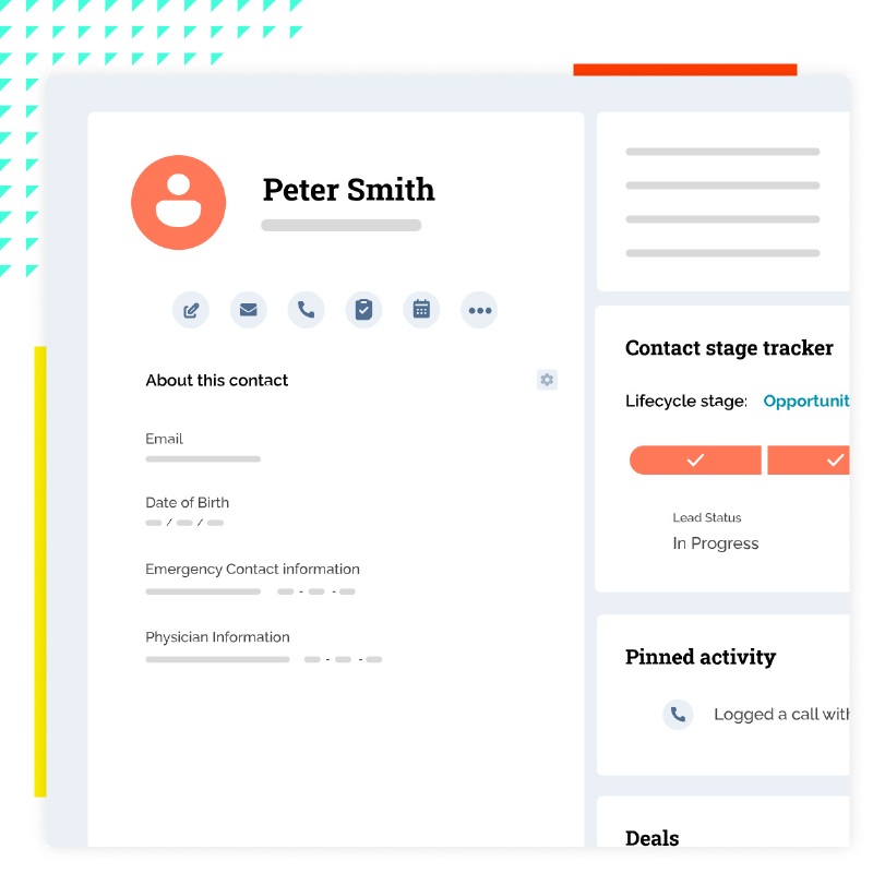 Staffing candidate profile in hubspot