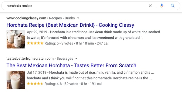 Featured Snippet Example